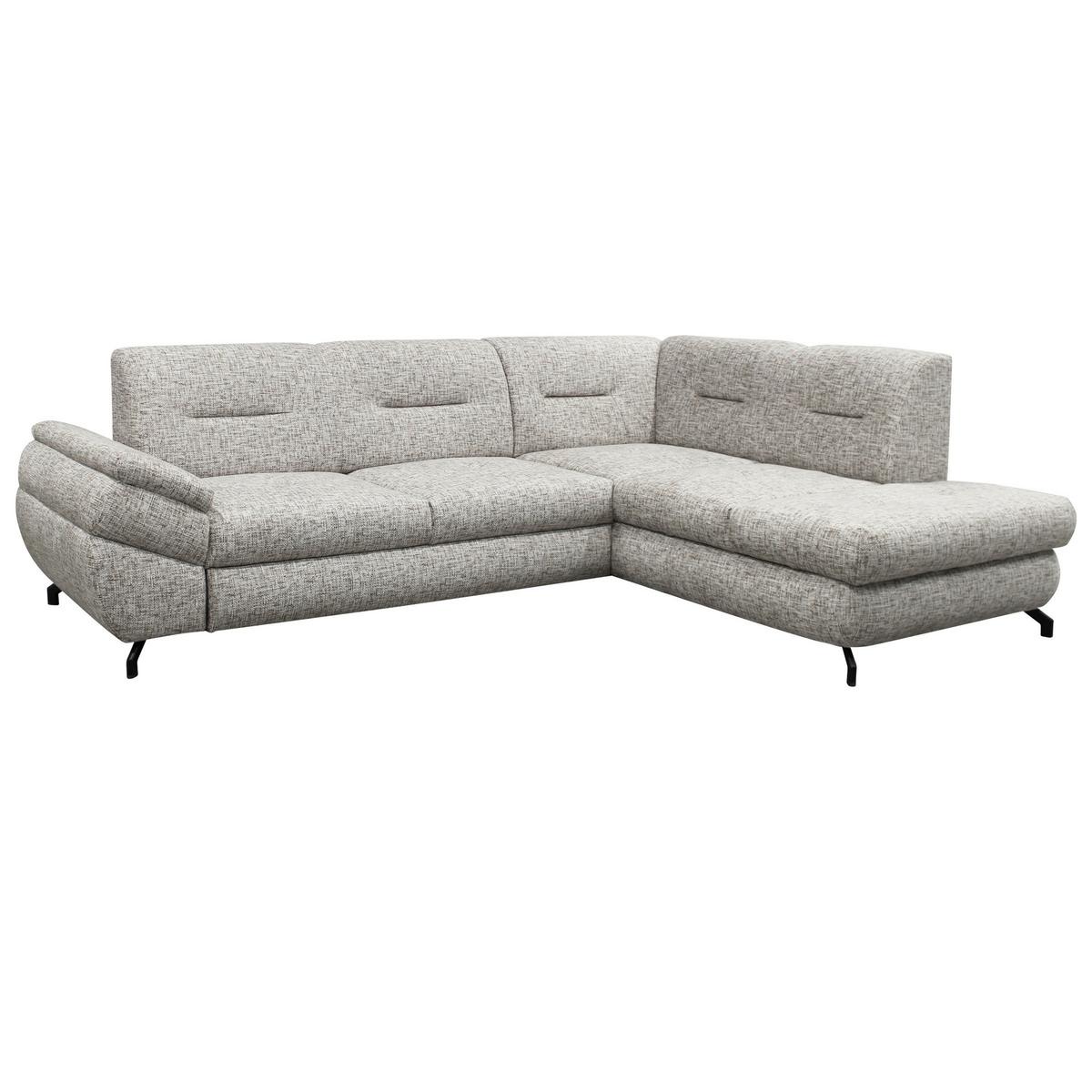 Ecksofa Imo Beige 274x201 cm - Beige/Schwarz, Design, Textil (274/201cm) - MID.YOU