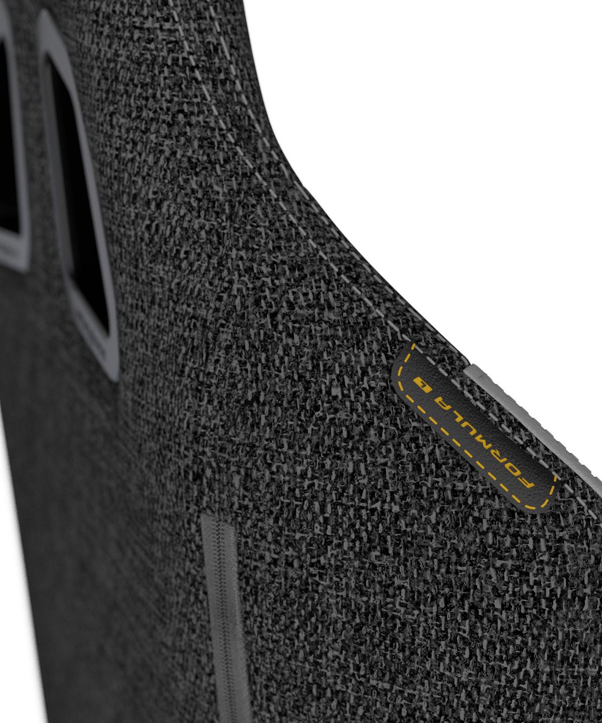 Gamingstuhl Formula Grau/Schwarz B: 70cm - Schwarz/Grau, KONVENTIONELL, Kunststoff/Textil (70/129/70cm) - Dxracer