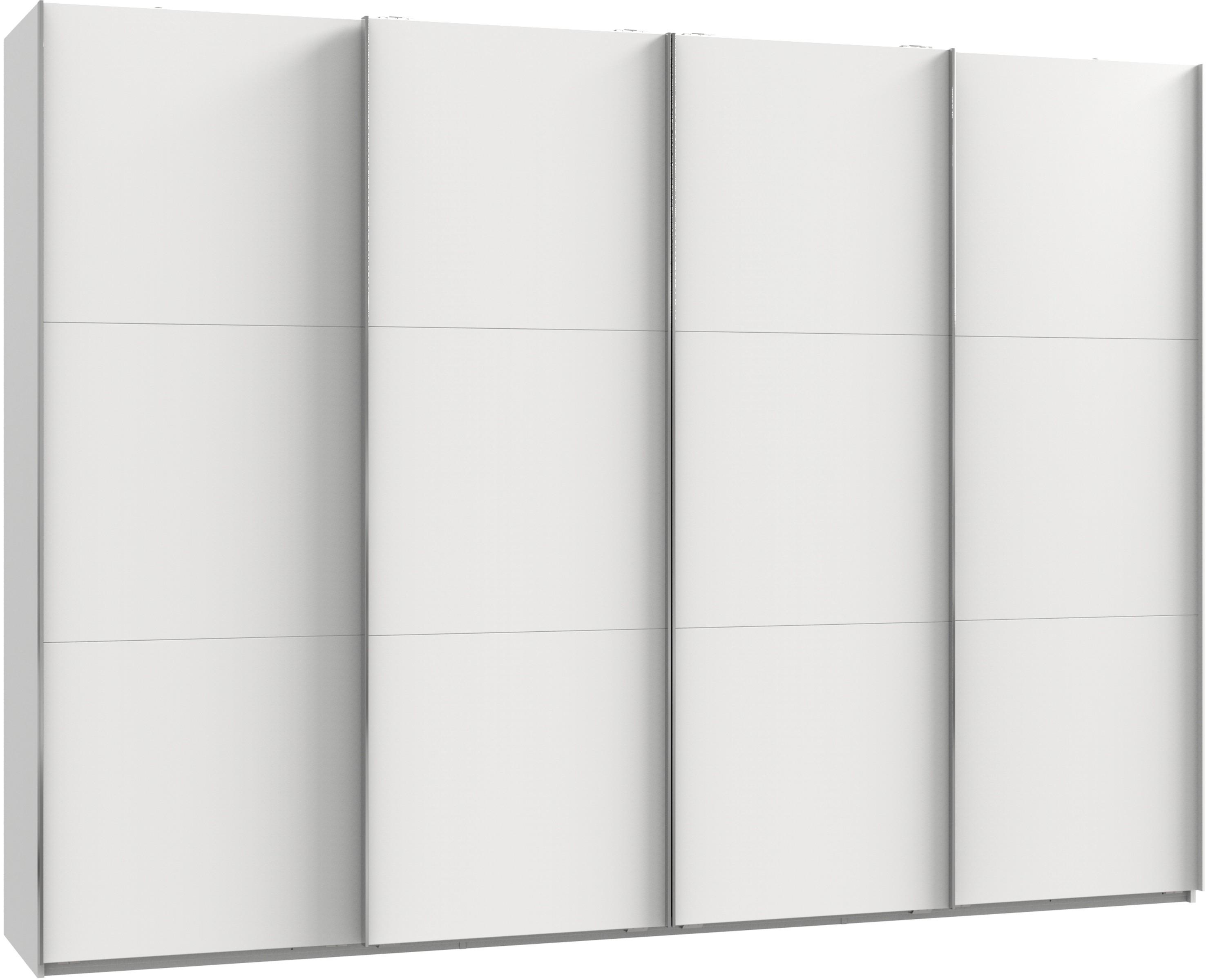 Schwebetürenschrank B: 300 Cm Level, Weiß - Weiß, MODERN, Holzwerkstoff (300/216,5/65cm) - MID.YOU