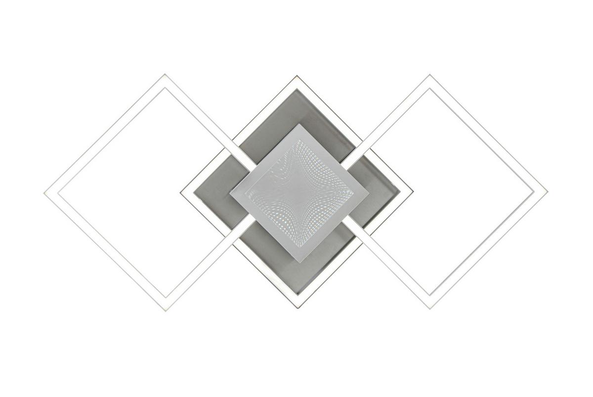 Led-deckenleuchte Tiziana - Chromfarben/Silberfarben, MODERN, Kunststoff/Metall (75cm) - Luca Bessoni