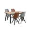 Esstisch Chara B: 90 cm Eichefarben - Eichefarben/Schwarz, Design, Holz/Holzwerkstoff (160,0/90/75cm) - Carryhome Esstisch Chara B: 90 cm Eichefarben - Eichefarben/Schwarz, Design, Holz/Holzwerkstoff (160,0/90/75cm) - Carryhome