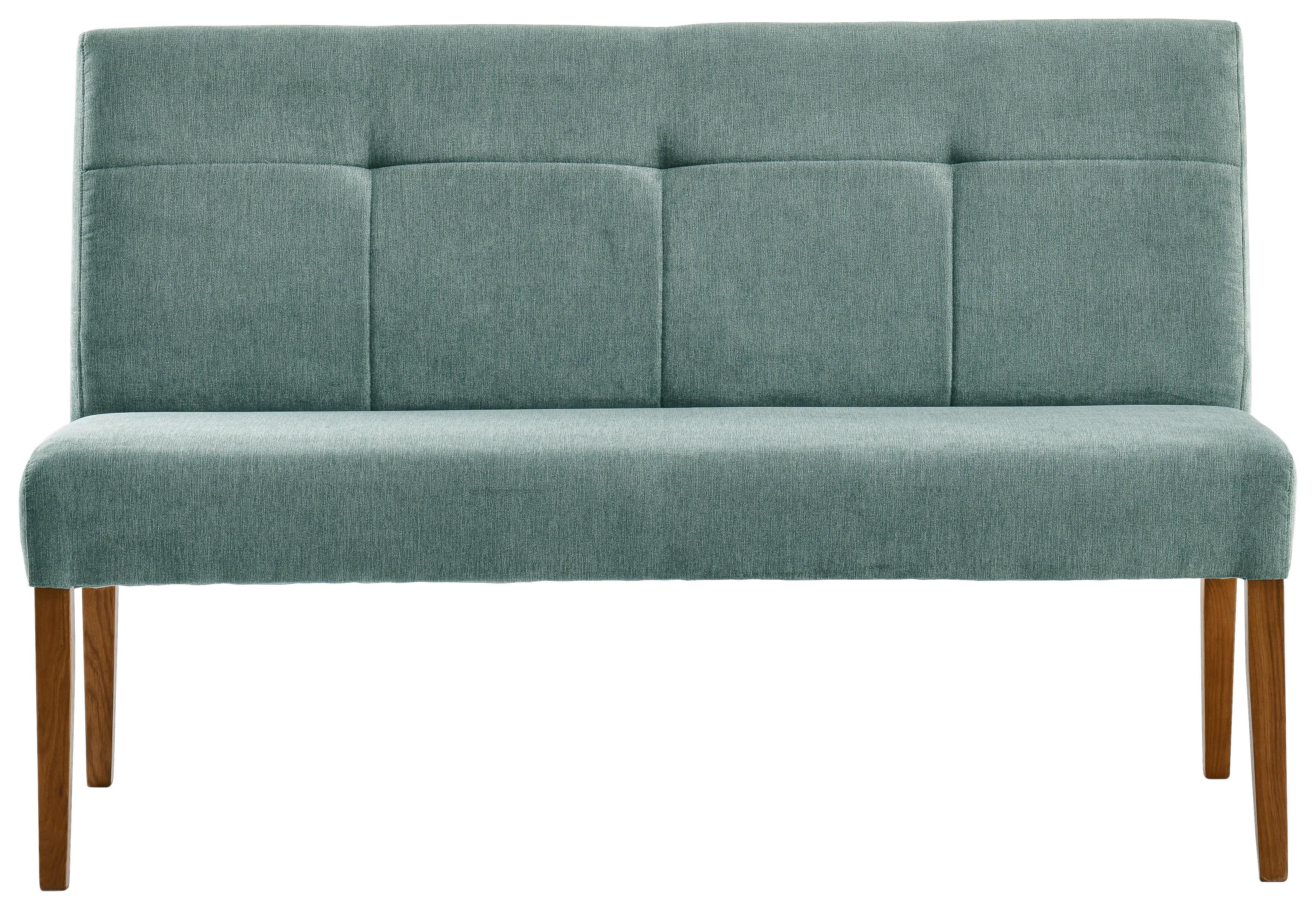 Sitzbank Damla Mintgrün/Eichefarben B: 137 cm - Eichefarben/Mintgrün, KONVENTIONELL, Holz/Textil (137/92/66cm) - Cantus