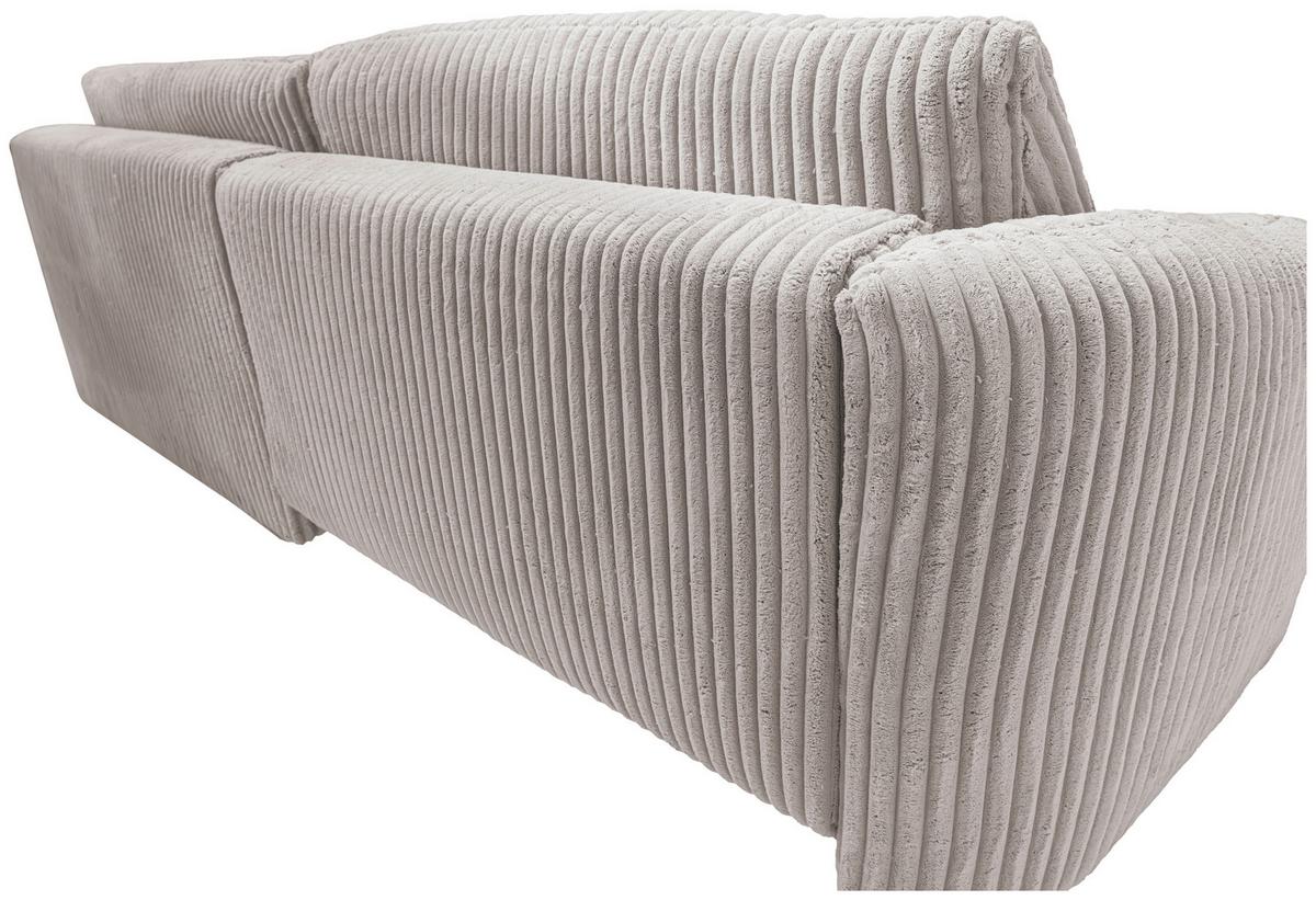 Ecksofa Lush Hellbraun S: 161x284 cm - Hellbraun/Gelb, Design, Textil (161/284cm) - Livetastic