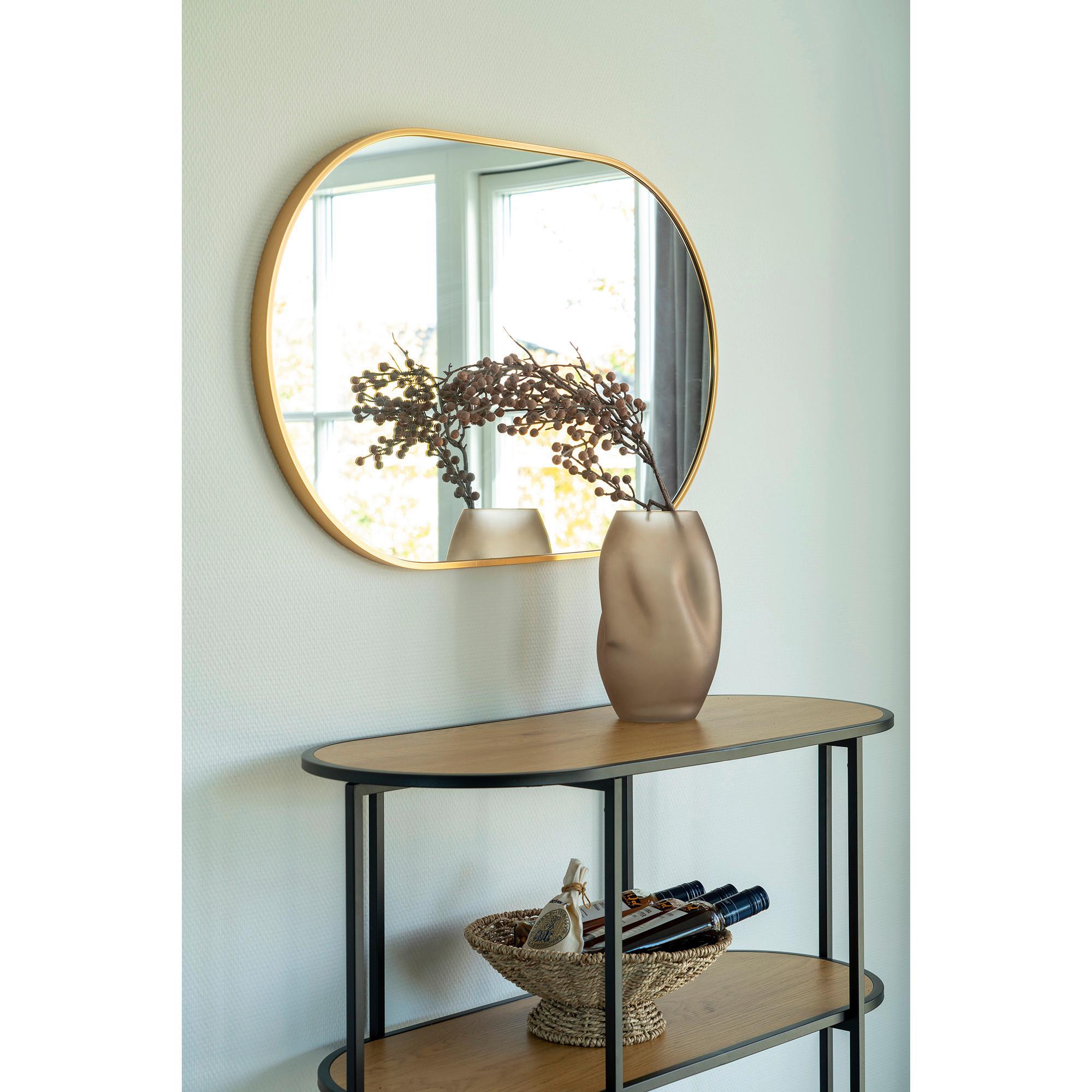 Wandspiegel Madrid Messingfarben B: 80 cm - Messingfarben, Basics, Glas/Metall (80/50/3cm)