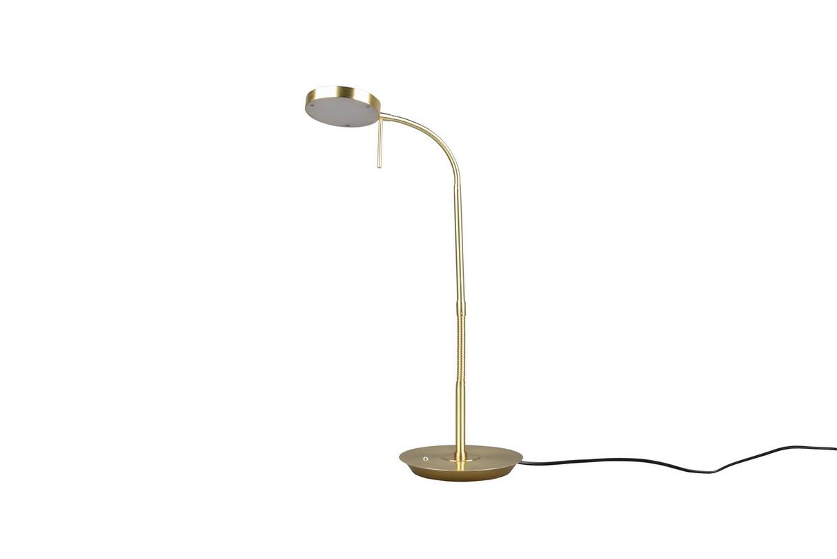 Led-schreibtischlampe Dimmbar Messingfarben 4-Fach Schaltbar - Basics (57/19/46cm) - Trio Leuchten
