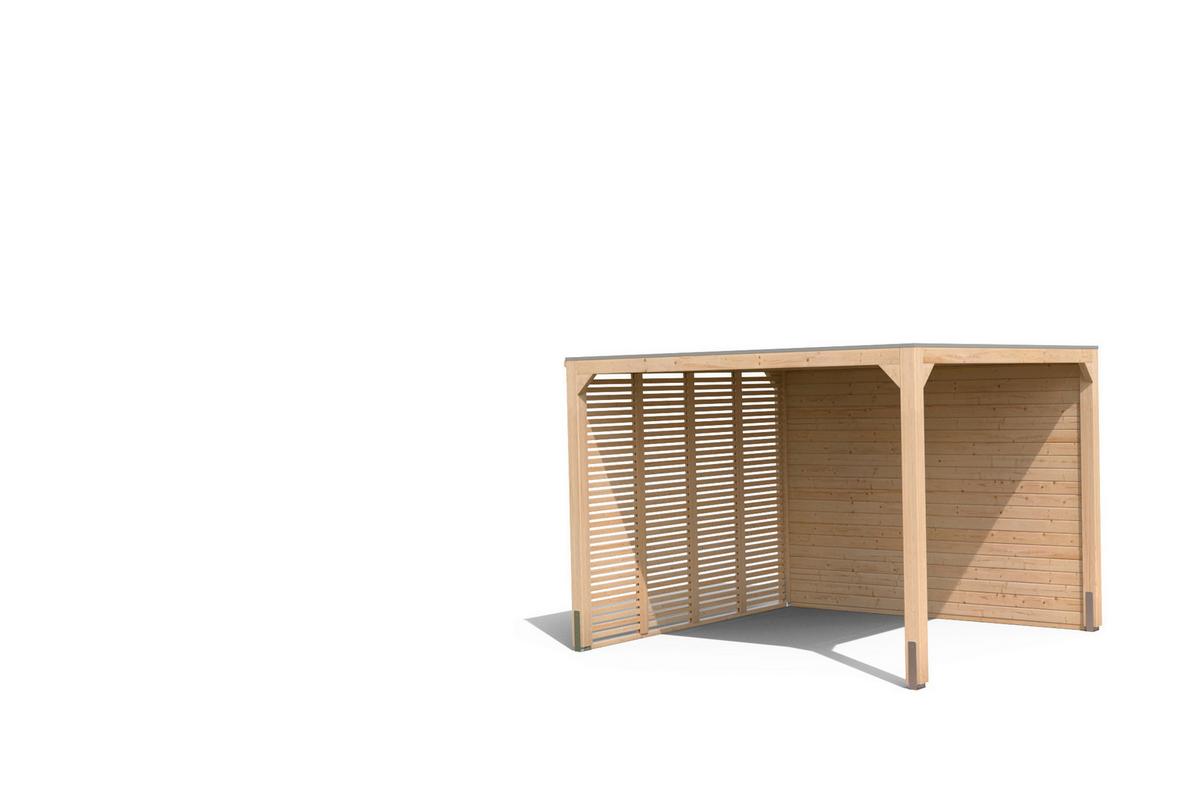 Terrassenüberdachung Creta 40157 CRETA - Fichtefarben, Basics, Holz (320/239/160cm) - Karibu