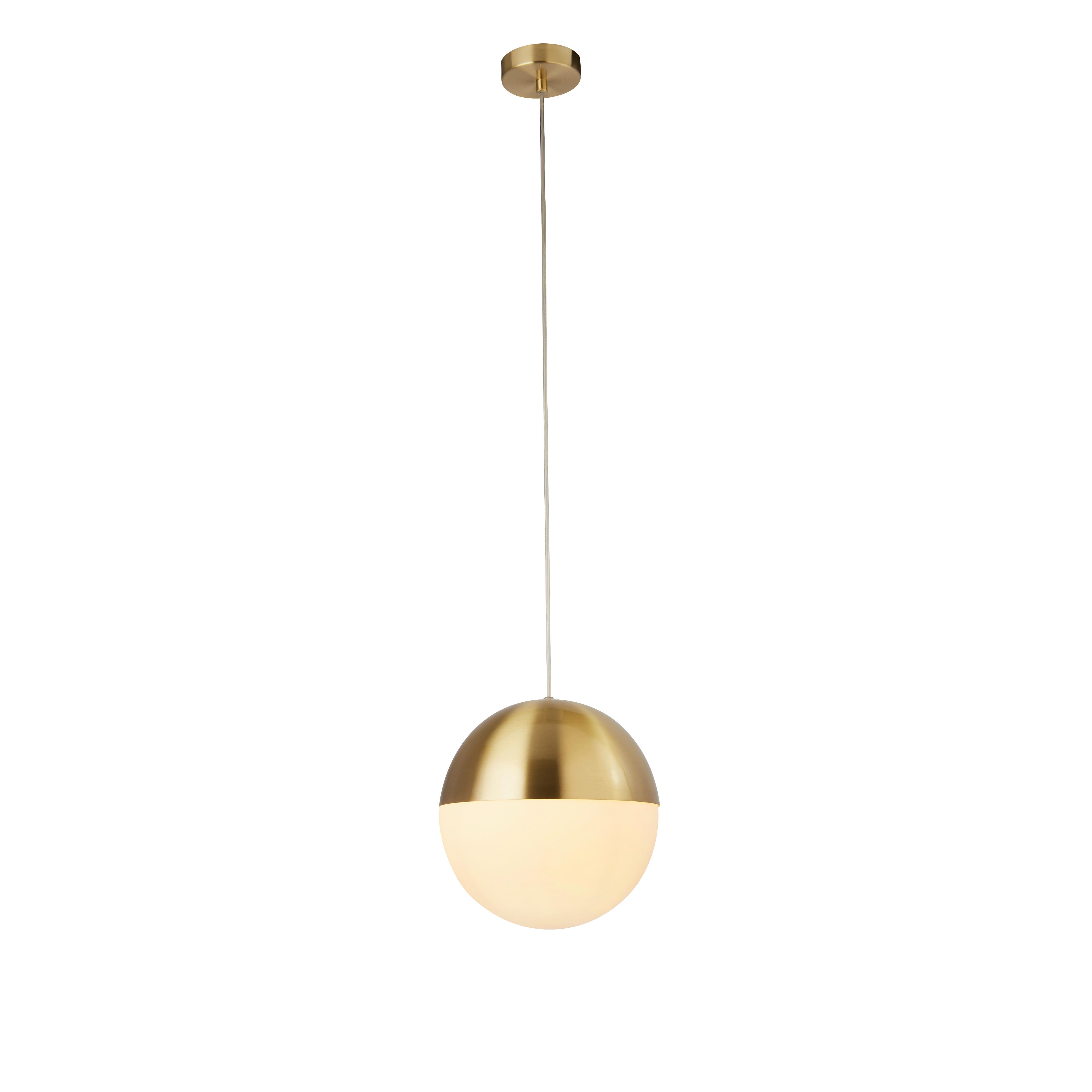 Hängeleuchte Endor 24181sb - Messingfarben, Design, Glas/Metall (25/150cm)