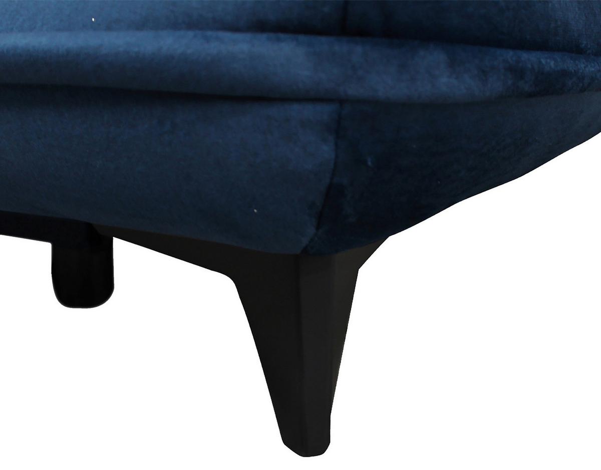 2-sitzer-sofa Mit Schlaffunktion Look B: 217 Cm - Schwarz/Dunkelblau, Design, Textil (217/73/86/106cm) - MID.YOU