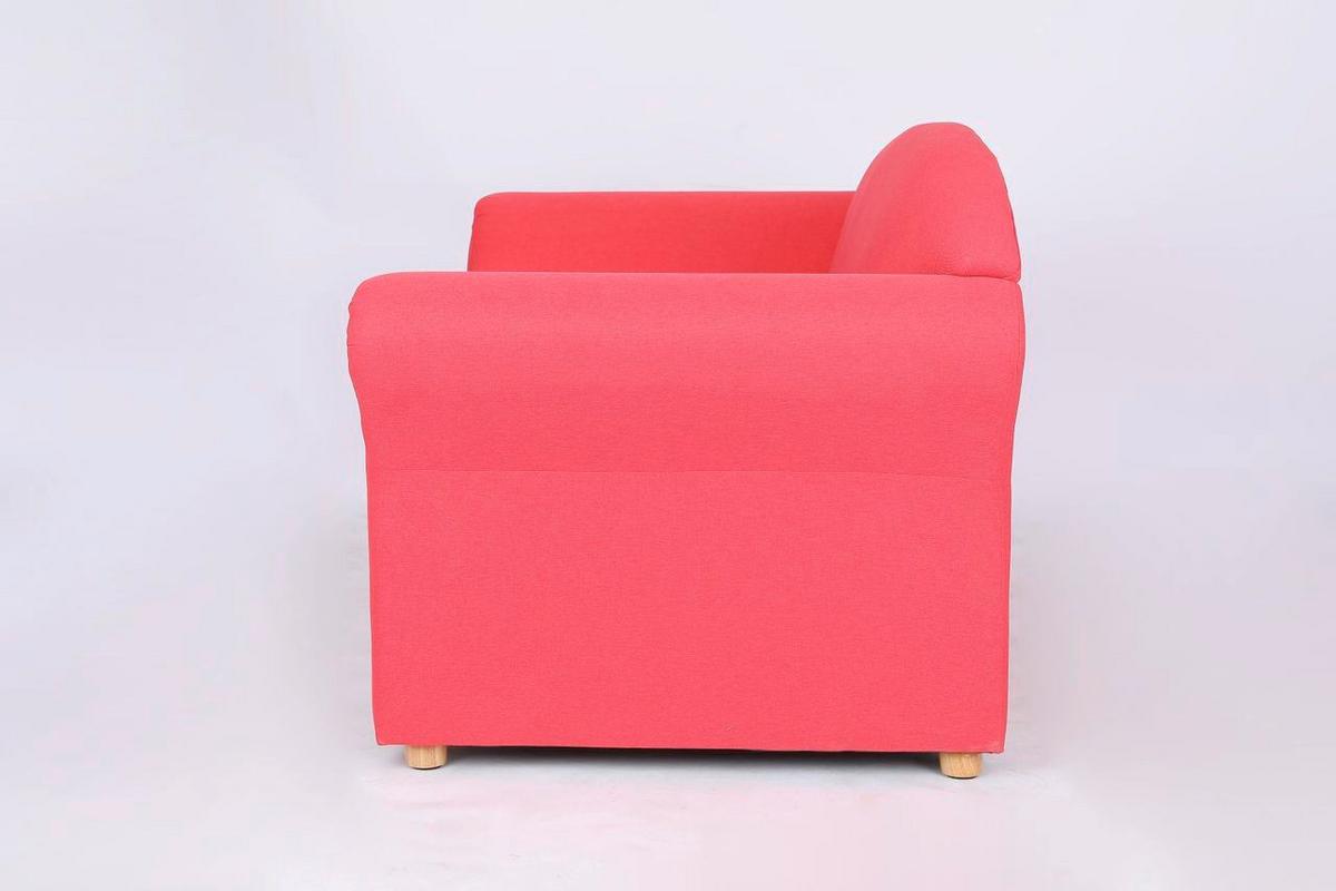 2-Sitzer Loretta rosa, ca. 204x83x85 cm - Rosa, Basics, Holz/Textil (204/83/85cm)
