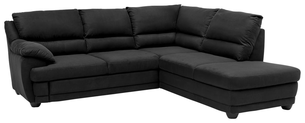 Ecksofa Nebolo Anthrazit S. 245x225cm - Anthrazit, Design, Textil (245/225cm) - Livetastic