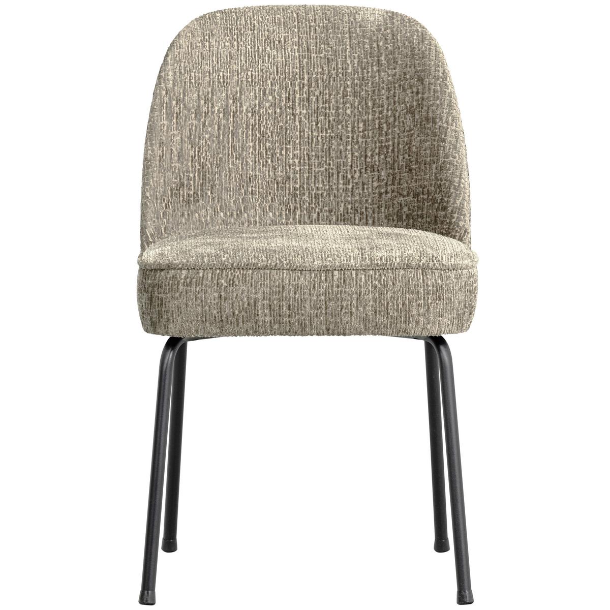 Stuhl-Set Vogue Naturfarben/Hellgrau B: 50cm - Hellgrau/Schwarz, MODERN, Textil/Metall (50/83/57cm) - Livetastic