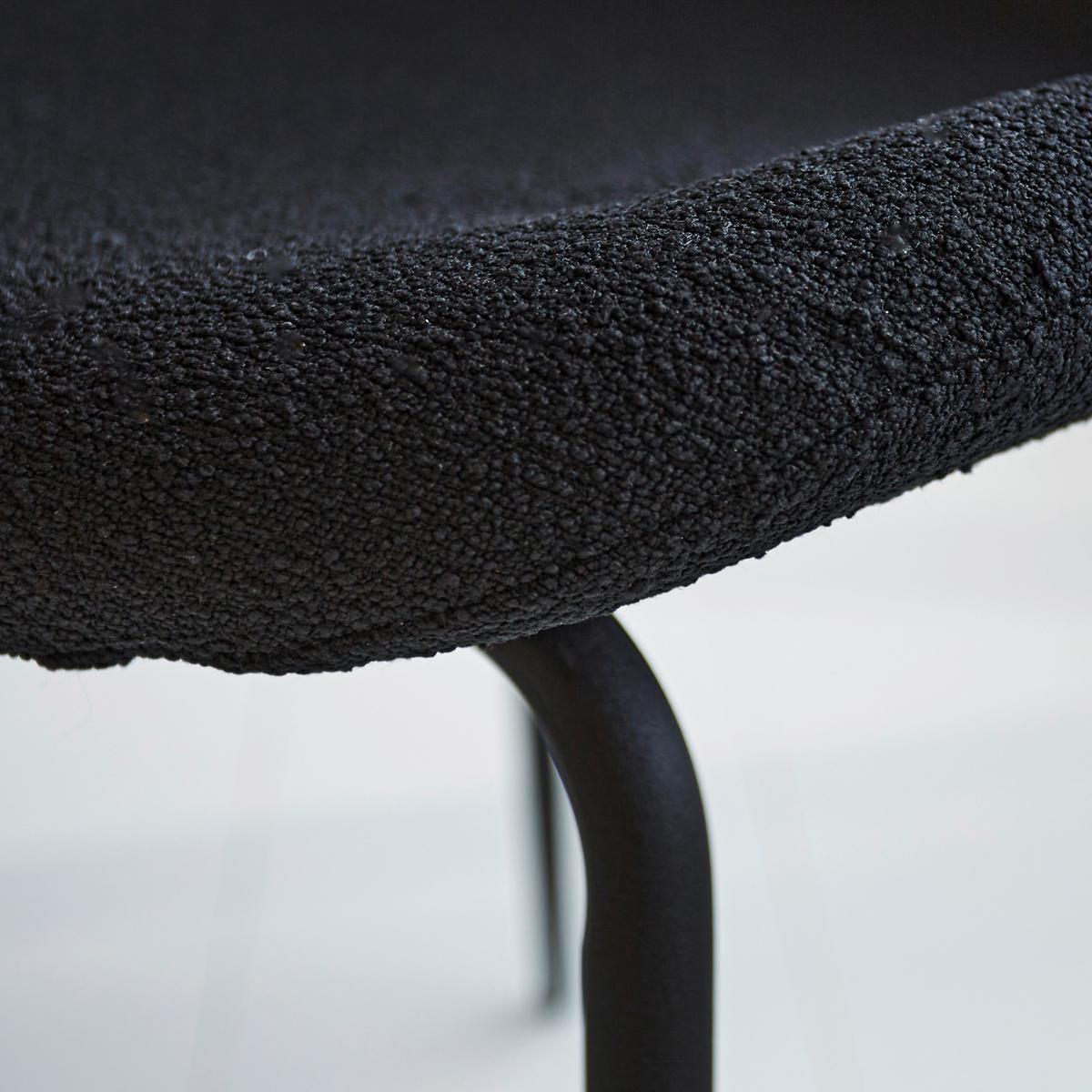 Stuhl-Set Caen Schwarz B: 50 cm - Schwarz, MODERN, Textil/Metall (50/88,5/42cm) - MID.YOU