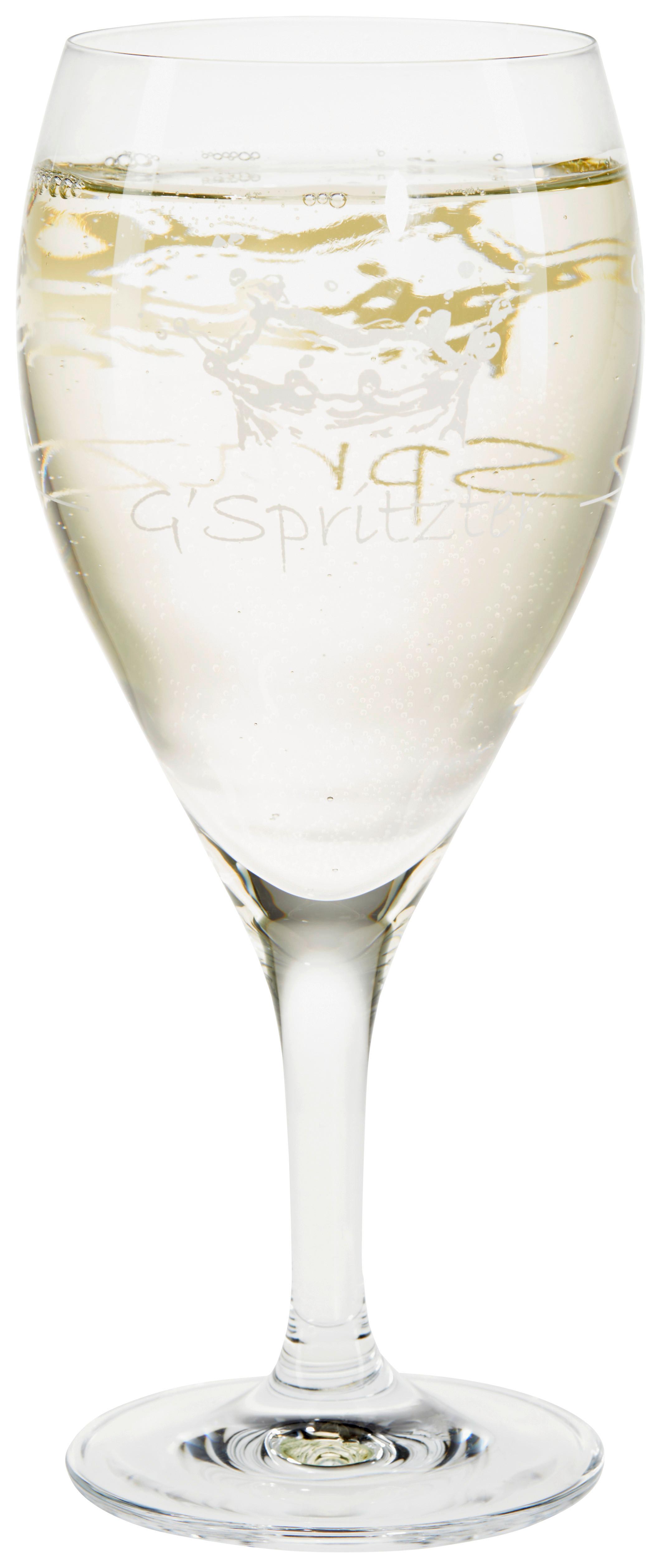Spritzerglas G'spritzter, Ca. 250 Ml - Klar, Design, Glas (8,1/19cm) - Luca Bessoni