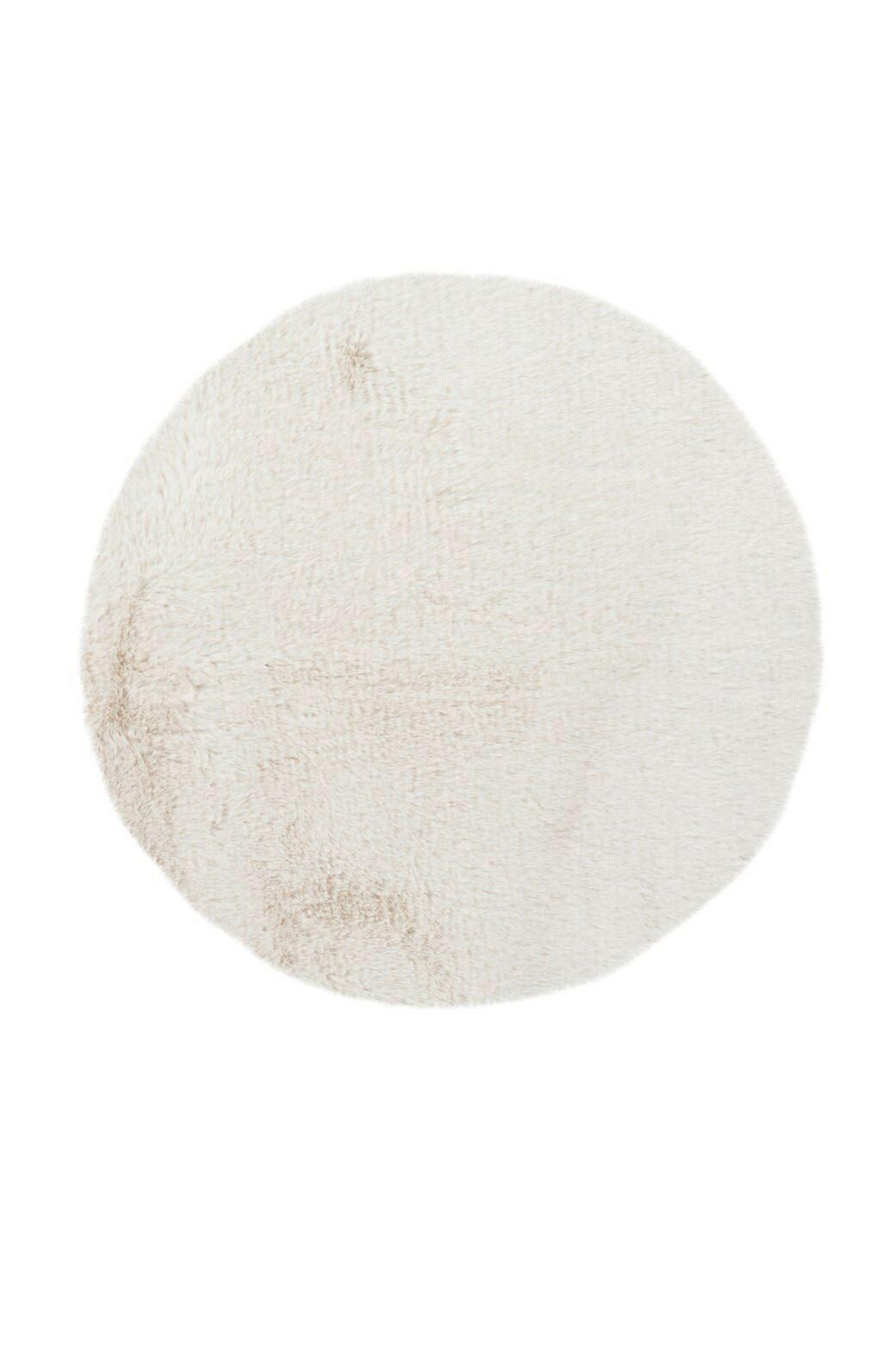Hochflorteppich Rabbit 625 Weiß D: 100 Cm - Weiß, KONVENTIONELL (100cm)
