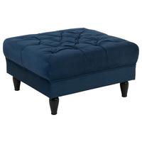 Hocker Cupido - Schwarz/Dunkelblau, Design, Textil (82/44/82cm) - MID.YOU