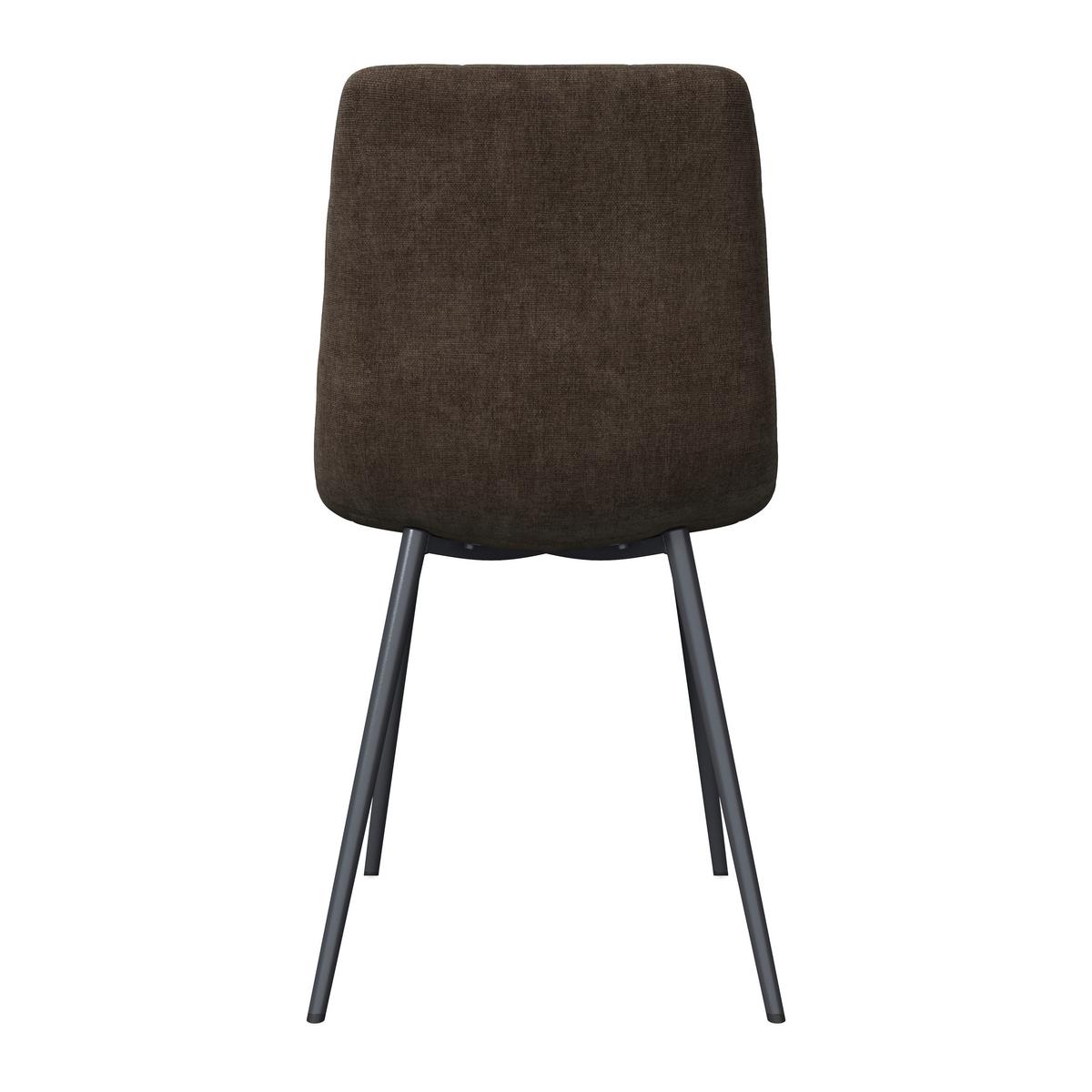 ŽIDLE RIA - černá/hnědá, Moderní, kov/textil (44cm) - Bessagi Home