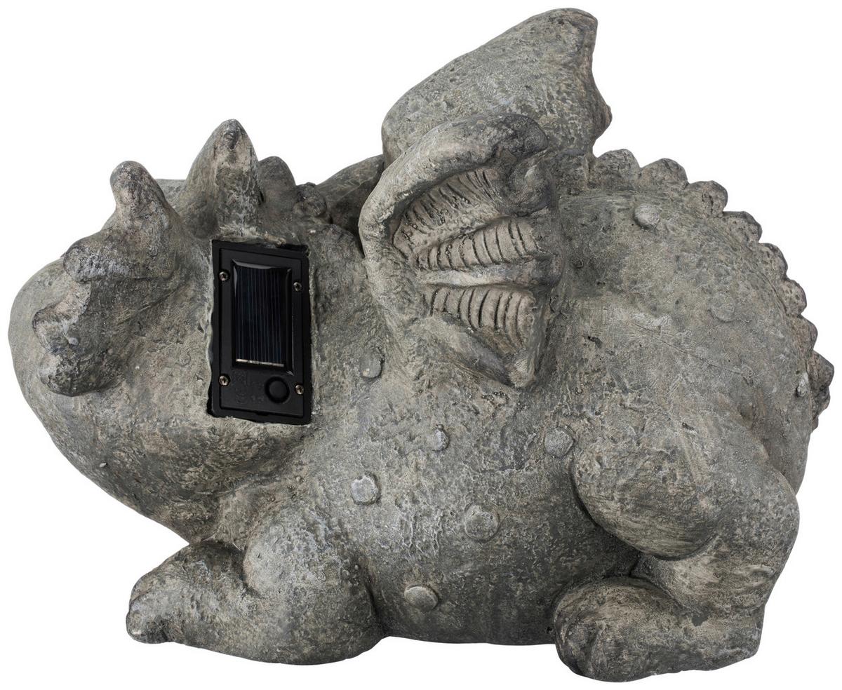 Dekodrache Barry L/b/h: Ca. 22/32,5/24 Cm - Grau, KONVENTIONELL, Stein (22/32,5/24cm) - Ondega