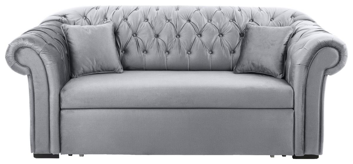 Schlafsofa Cupido - Schwarz/Grau, Design, Textil (213/86/99cm) - MID.YOU