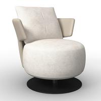 Kreslo NORA, béžová - čierna/béžová, Modern, kov/drevo (80/80/80cm) - Bessagi Home