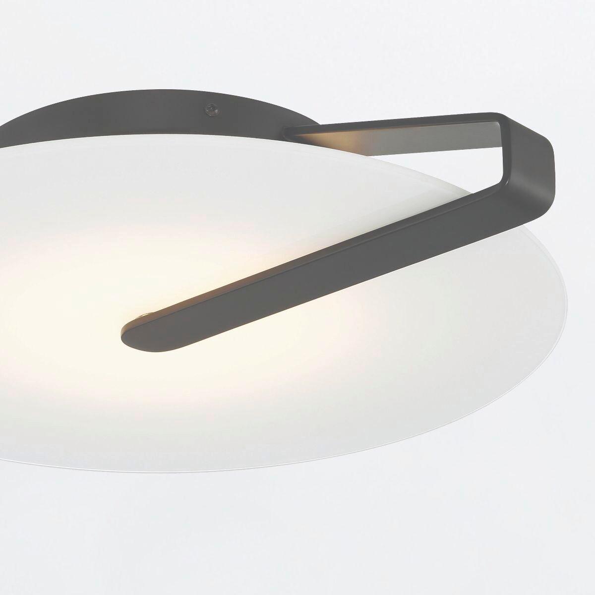 Led Falilámpa Qn-Nuvola-F-M-Bk - fekete, Design, üveg/fém (43,2/9,2cm) - Elstead Lighting
