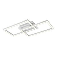 Led-deckenleuchte Tracy - Silberfarben/Alufarben, MODERN, Kunststoff/Metall (50/29,2/6cm) - Luca Bessoni