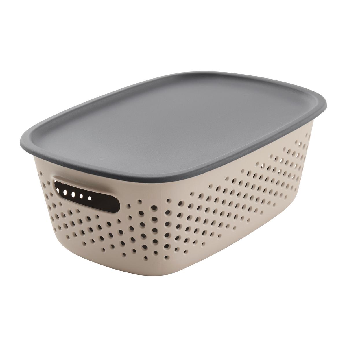 Úložný košík MAJA - CA. 3,5L - taupe, Modern, plast (28/19,5/10,5cm) - Mömax