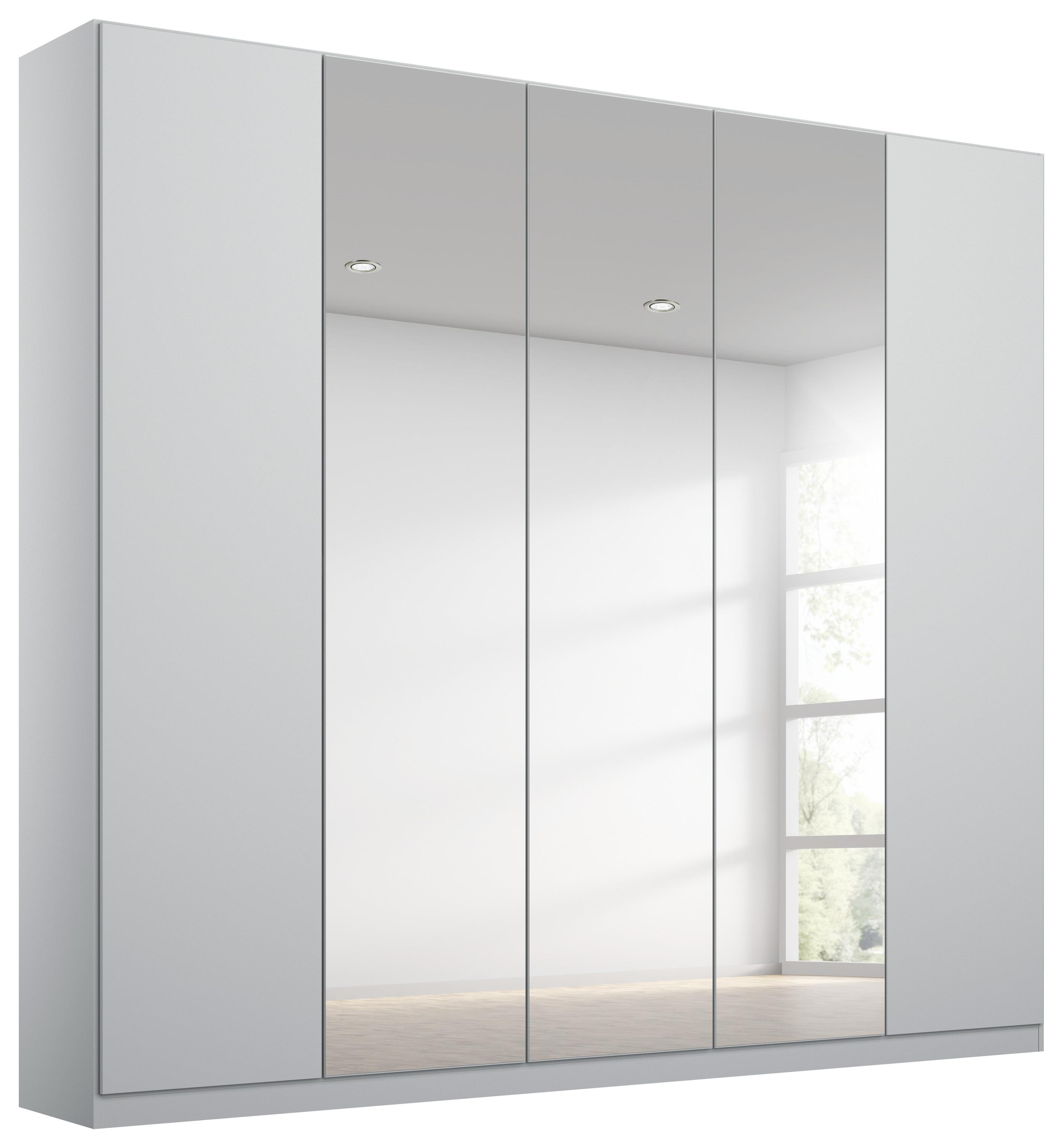 Drehtürenschrank in Weiß