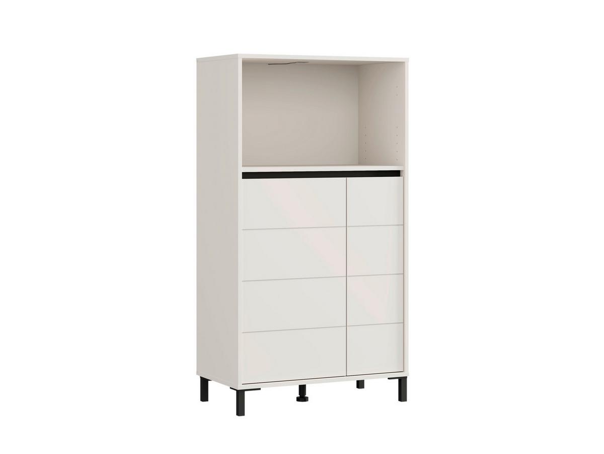 Vitrin Marron 74/135cm - kasmírszínű/fekete, Modern, faalapú anyag (74/135/40cm)