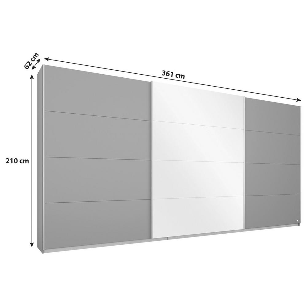 Skříň s posuvnými dveřmi MIAMI, Š/V/H:cca 361/210/62cm