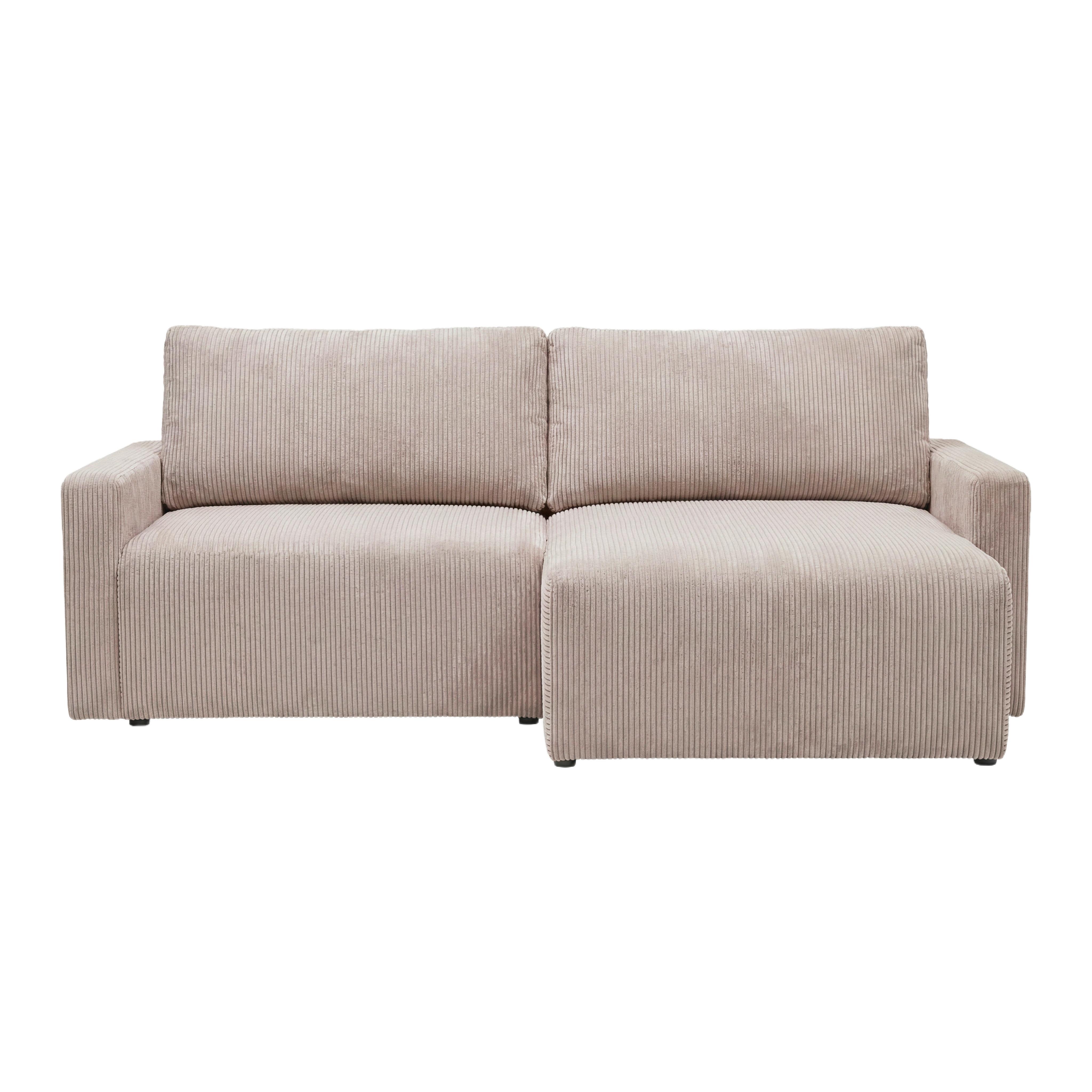 Rohová sedačka DAVE, obojstranná, ružový menčester - ružová, Modern, textil (227/146cm) - Based