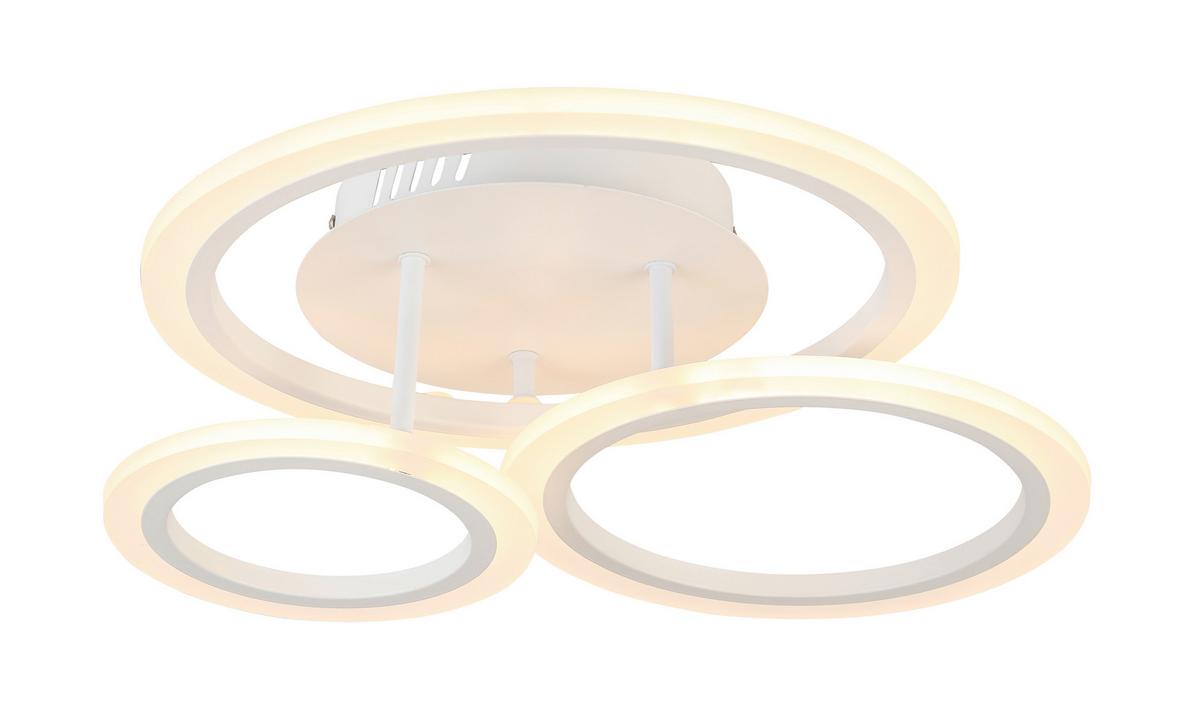 Led Mennyezeti Lámpa Jin - fehér, Modern, műanyag/fém (40/40/11,5cm) - Luca Bessoni