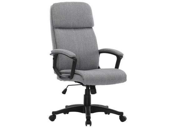 Chefsessel Carla - Schwarz/Grau, MODERN, Kunststoff/Textil (68/112-122/57cm) Chefsessel Carla - Schwarz/Grau, MODERN, Kunststoff/Textil (68/112-122/57cm)