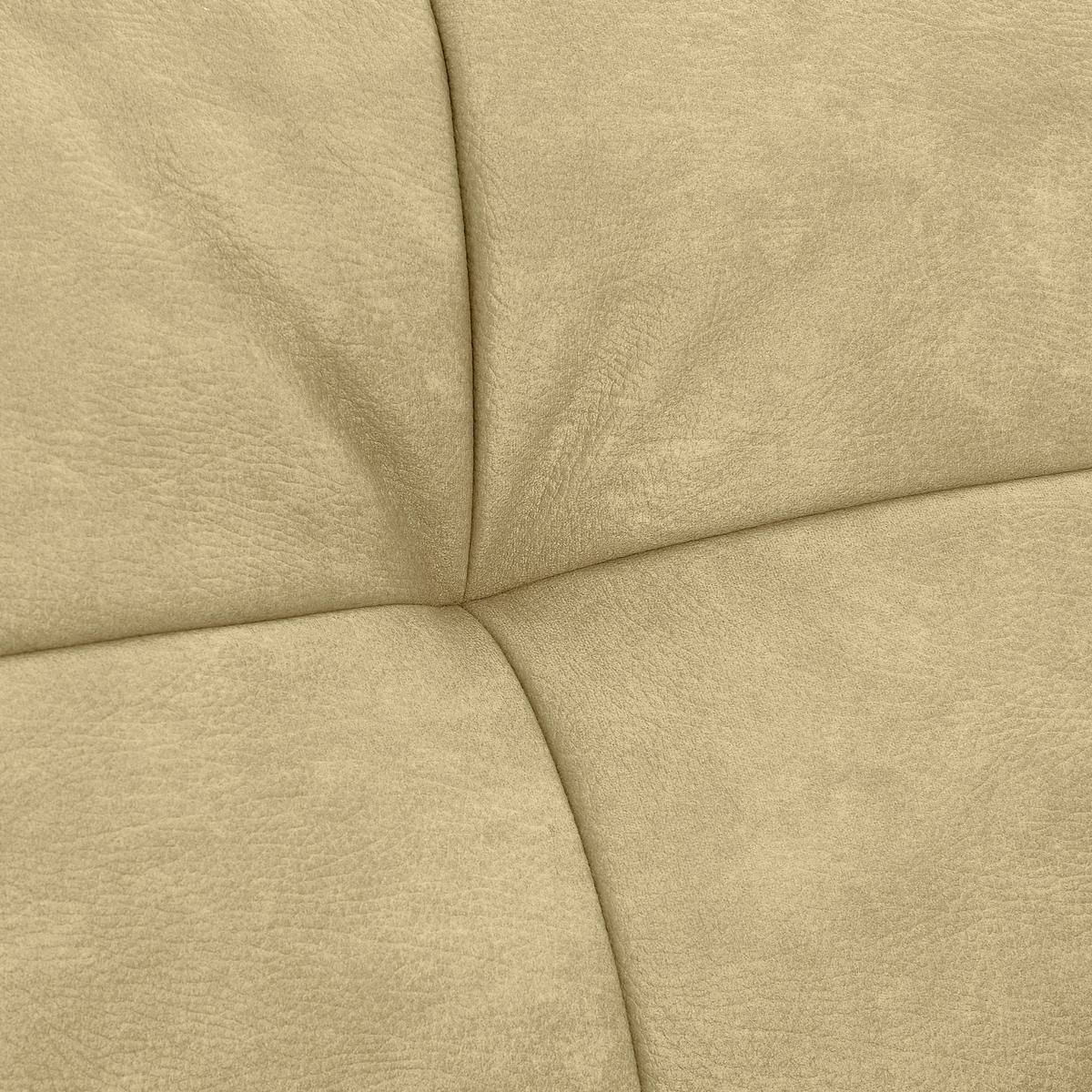 Ecksofa Giselle Beige - Beige, Trend, Textil (185/390cm) - Livetastic