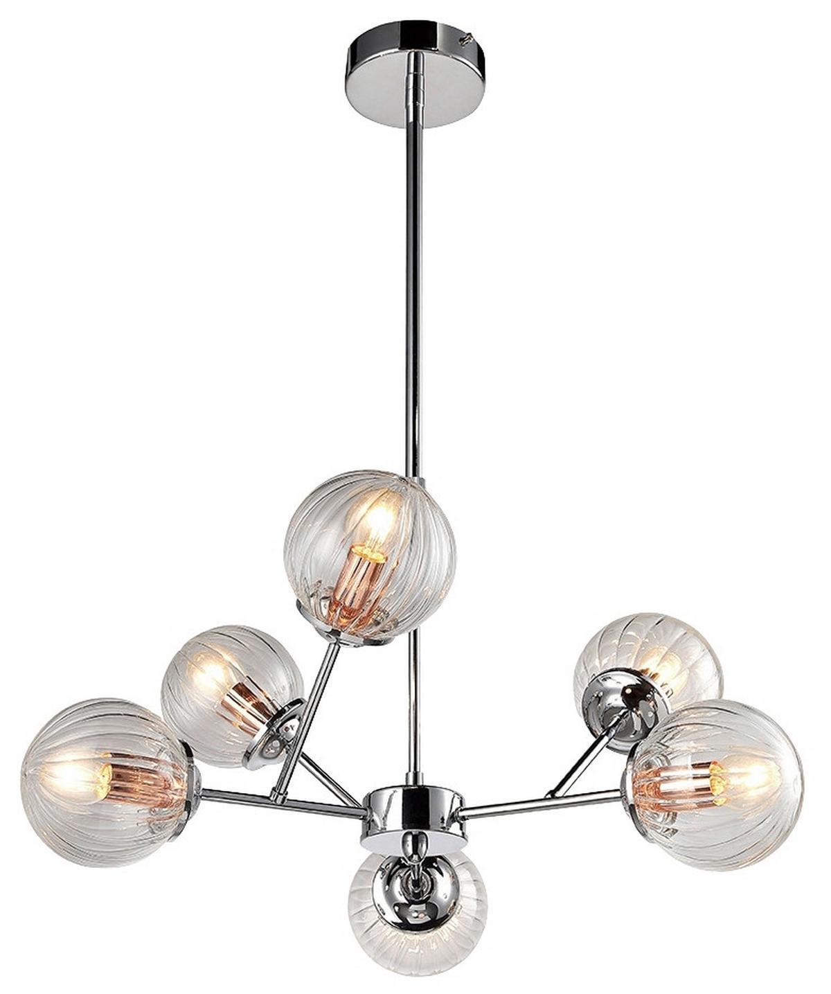 Deckenleuchte 36-67272 Best - Chromfarben/Kupferfarben, KONVENTIONELL, Metall (60/70cm)