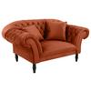 XXL-Sessel Cupido - Rostfarben/Schwarz, Design, Textil (180/94/103cm) - MID.YOU