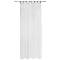 Vorhang Mit Ösen Malina 140x245 cm Grau/Weiß - Weiß, MODERN, Textil (140/245cm) - Luca Bessoni