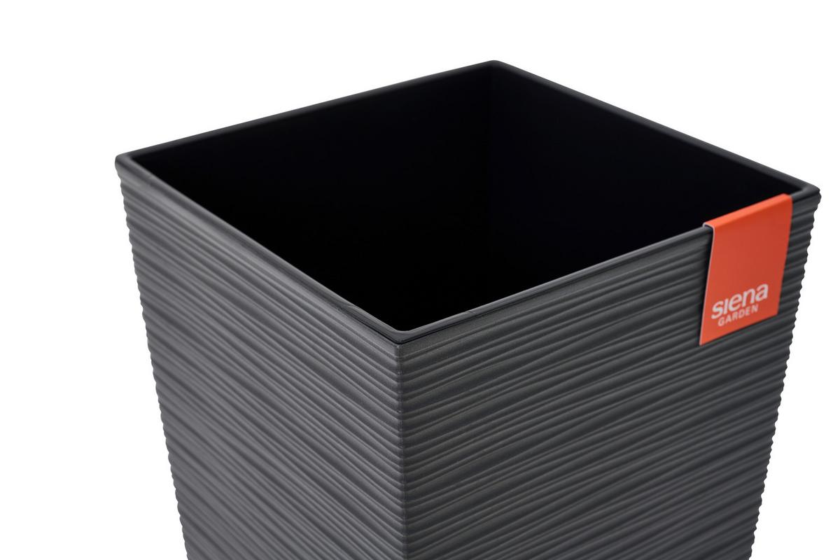 Pflanzentopf Anthrazit B: 40 cm - Anthrazit, Basics, Kunststoff (40/75/40cm) - Siena Garden