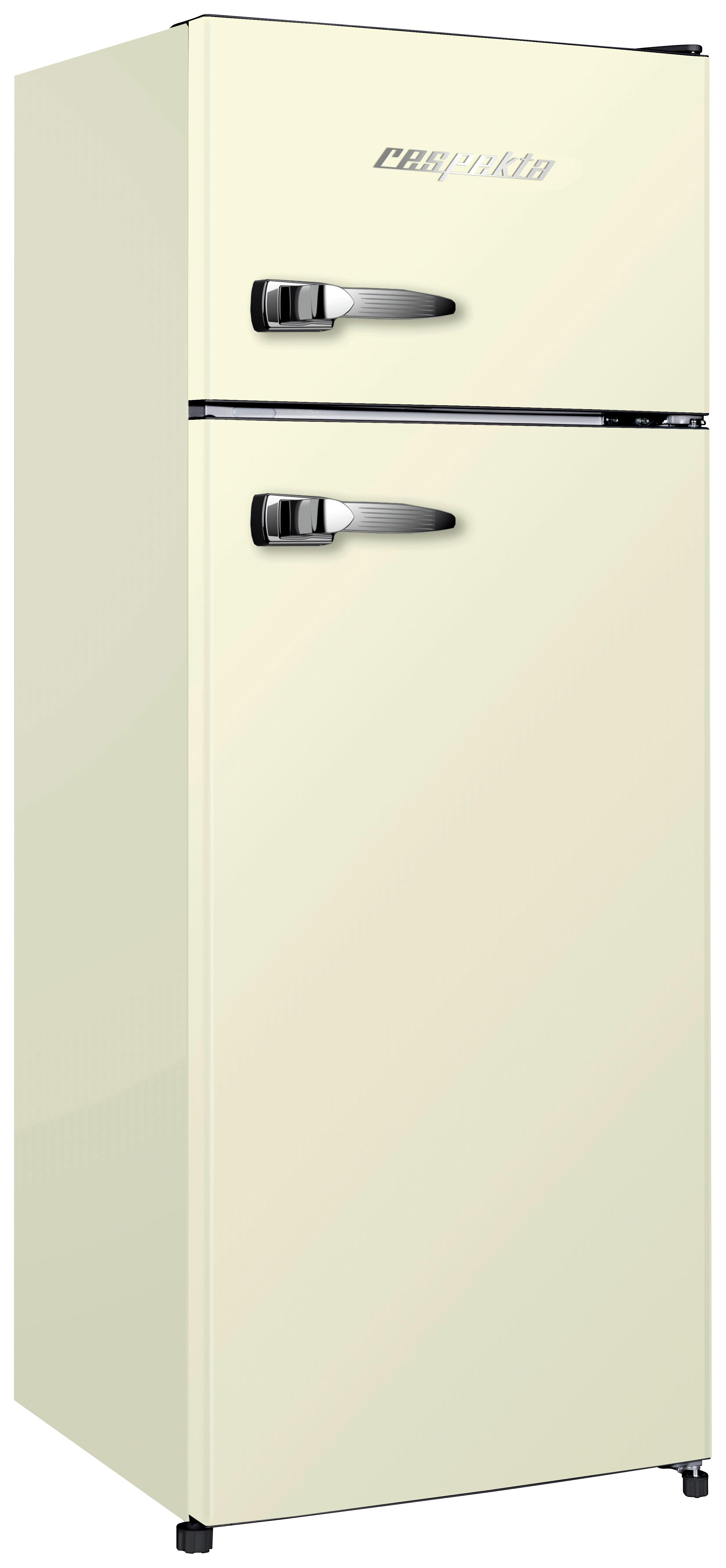 Küchl-Gefrier-Kombination Creme B: 54cm - Creme, Trend, Glas/Kunststoff (54/142,8/55,1cm) - Respekta