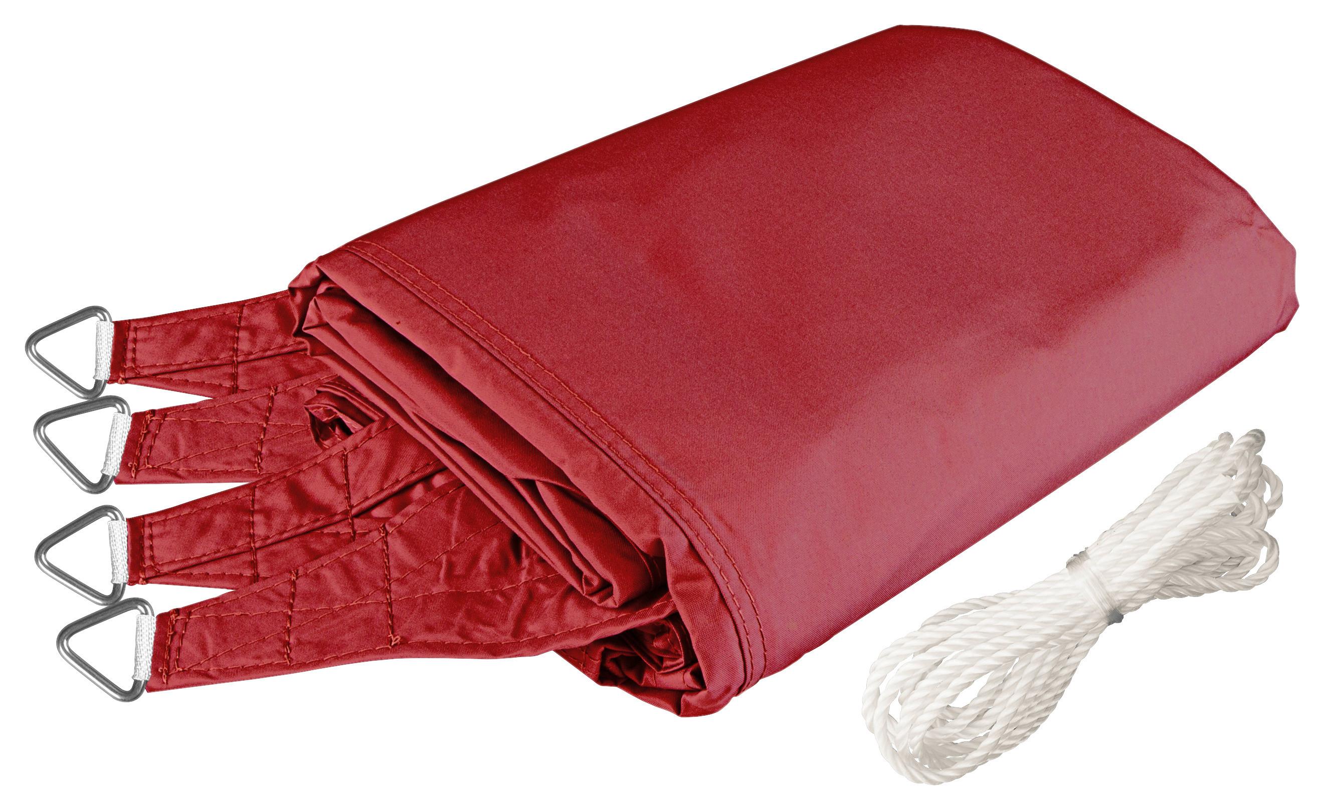 Sonnensegel Quadrat 3x3 m - Dunkelrot, Basics (300/300cm)