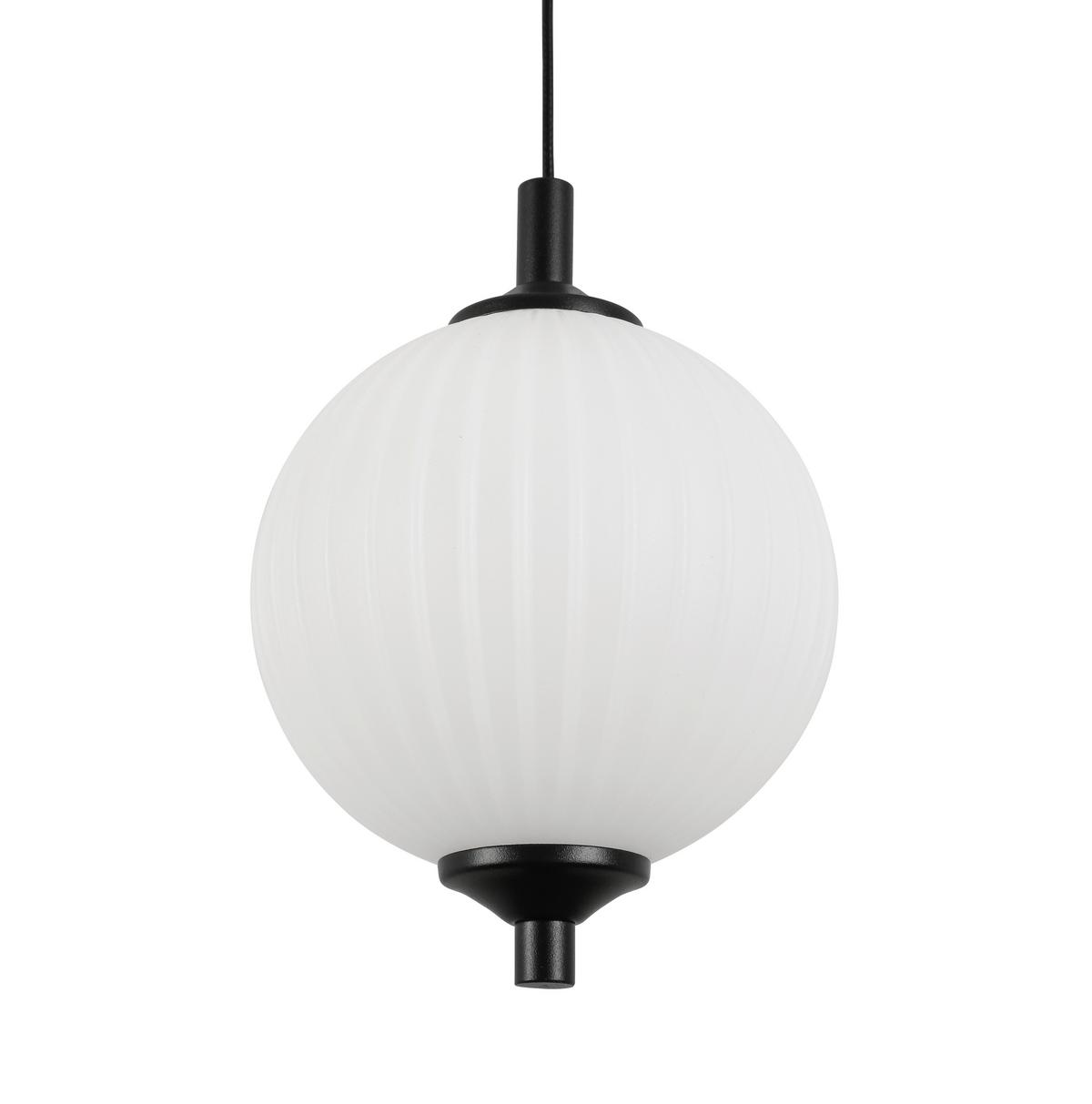 Závěsné svítidlo Wilm, V: ca 120cm, černá - bílá/černá, Moderní, kov/plast (65/15/120cm) - Modern Living
