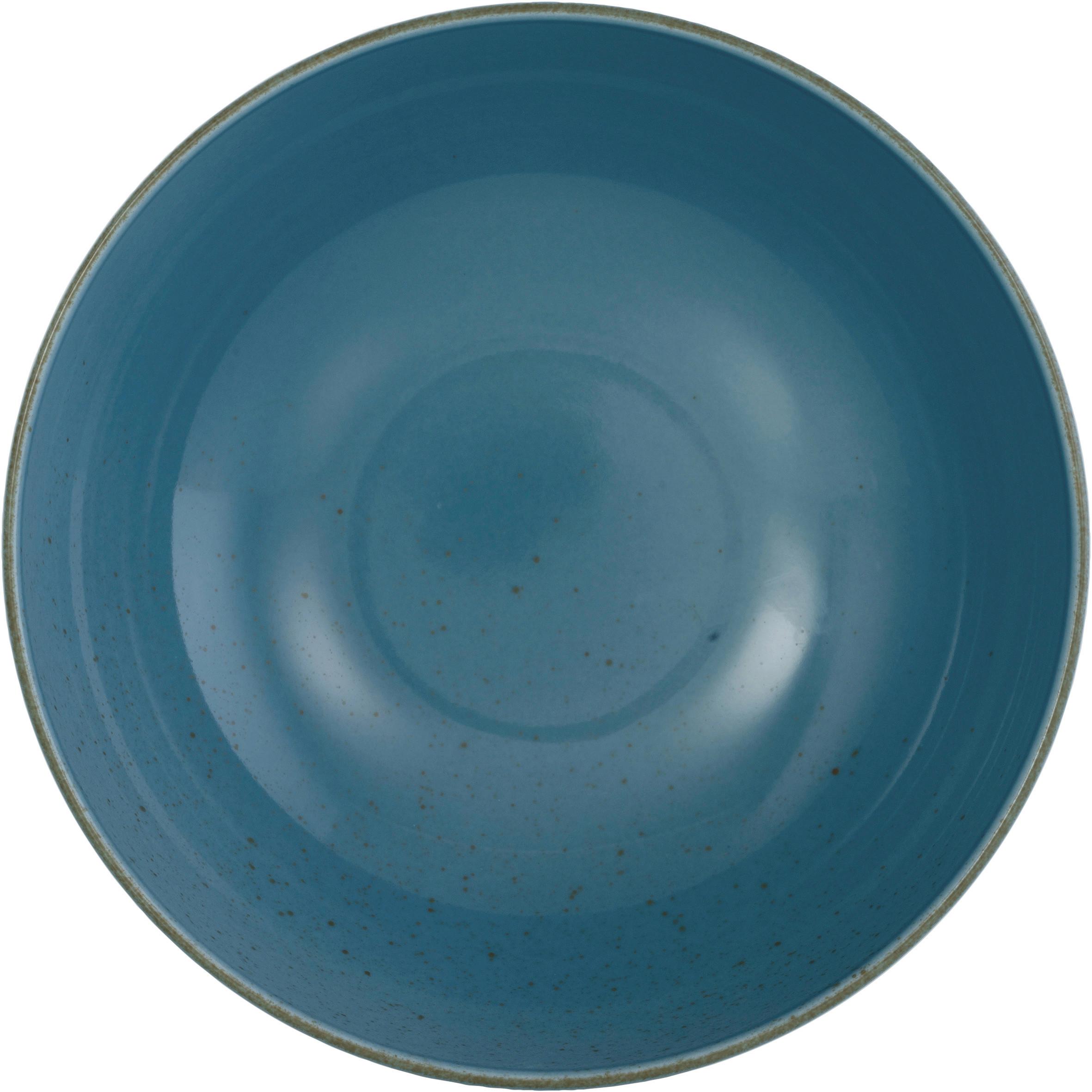 Miska Capri, Ø: 20cm - modrá, Moderní, keramika (20/20/5cm) - Premium Living