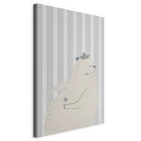 Leinwandbild Grau Hellgrau B: 60 Cm - Hellgrau/Grau, Basics, Holz/Textil (60/90/1.2cm) - artgeist