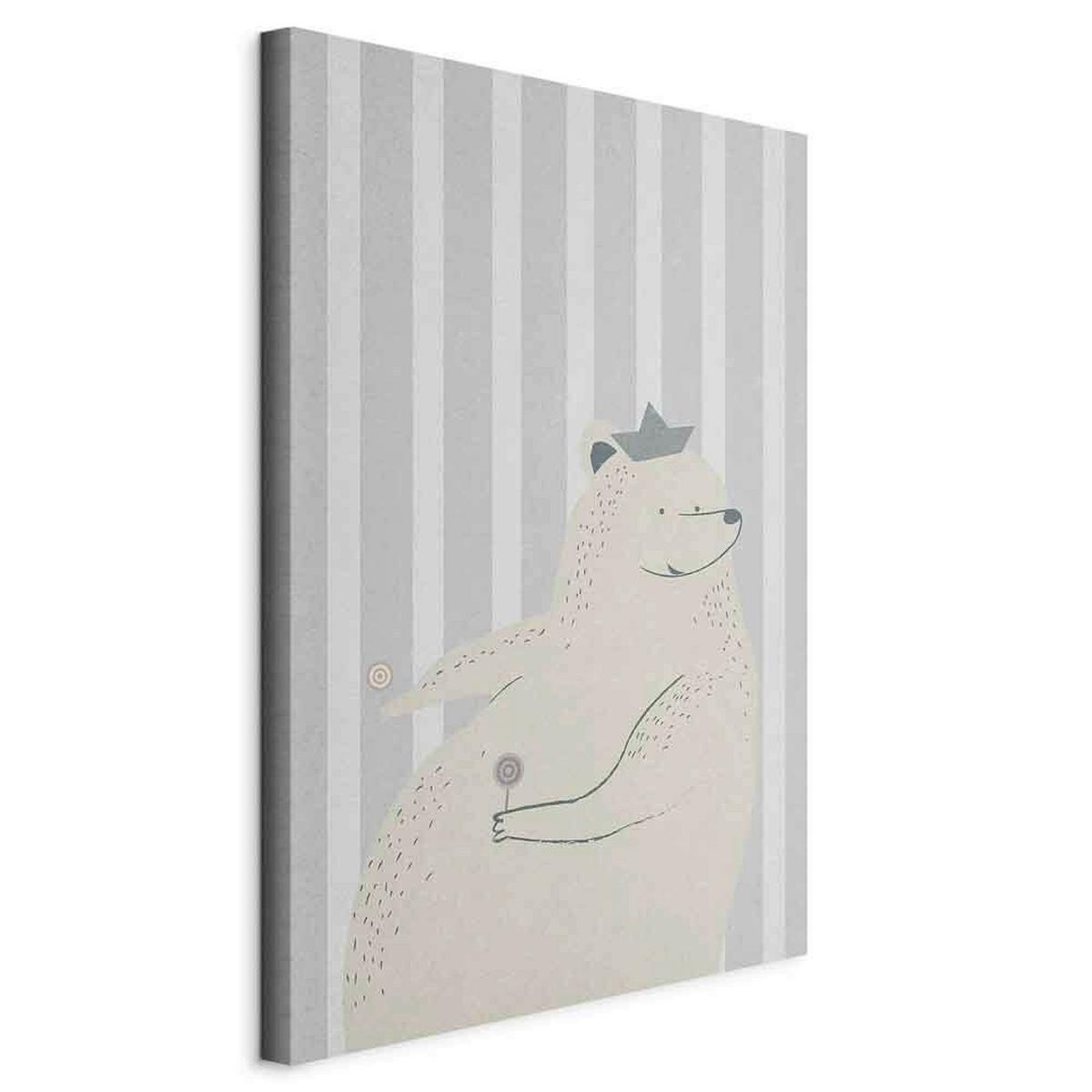 Leinwandbild Grau Hellgrau B: 60 Cm - Hellgrau/Grau, Basics, Holz/Textil (60/90/1.2cm) - artgeist