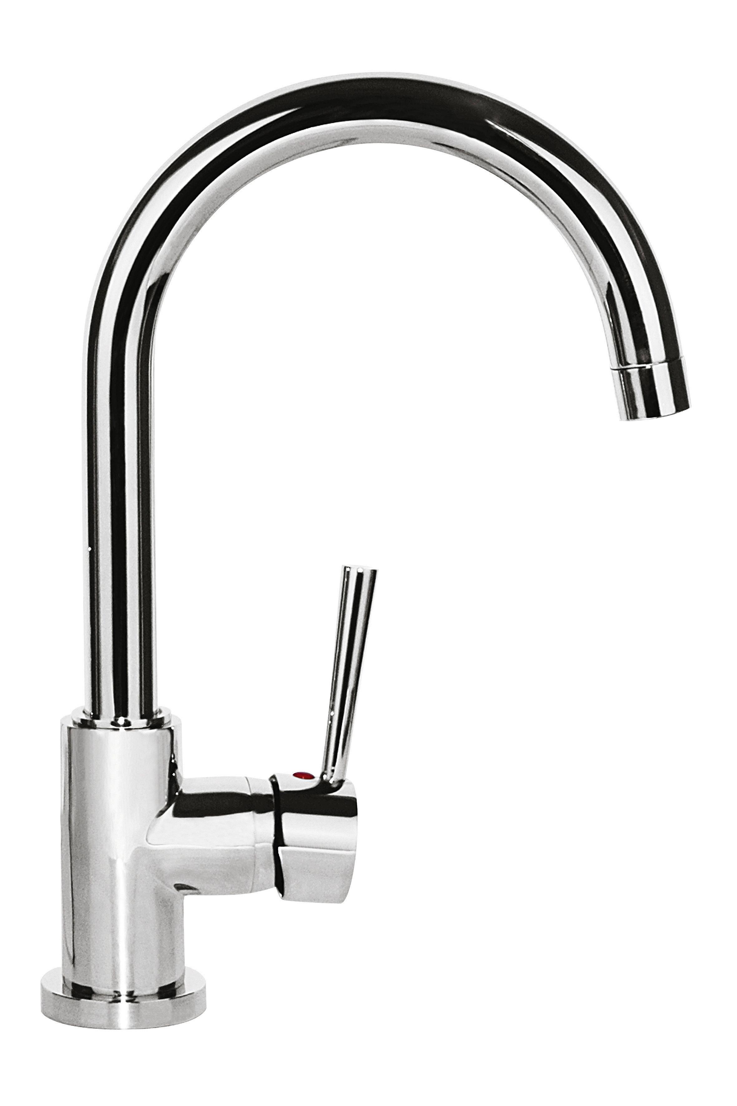 Küchenarmatur Cornwall Chrom Schwenkbar Hochdruck - Chromfarben, LIFESTYLE, Kunststoff/Metall (6,0/34,0/22,0cm) - Schütte