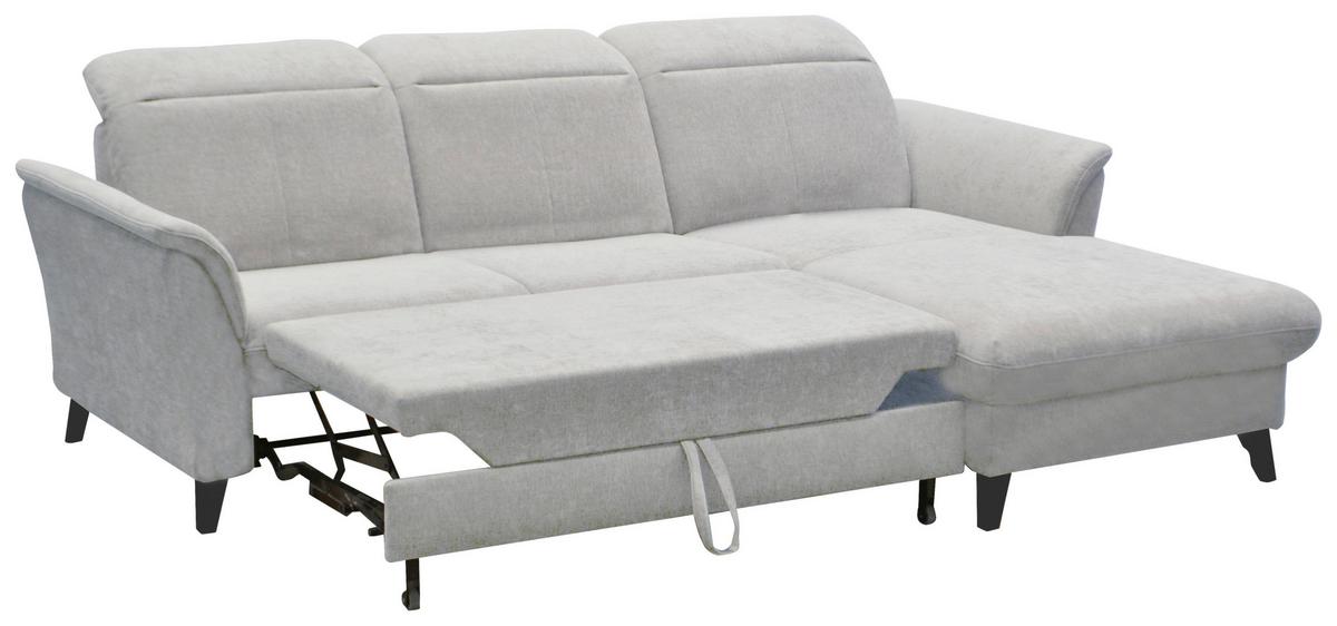 SEDACÍ SOUPRAVA ROMERO - černá/světle šedá, Moderní, kov/textil (243/91/178cm)