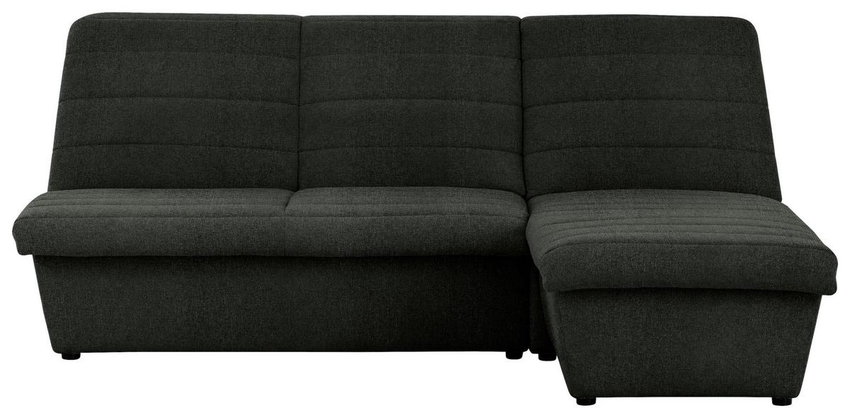 Ecksofa Looks Viii - Dunkelgrün/Schwarz, Design, Textil (214/168cm) - LOOKS by W.Joop