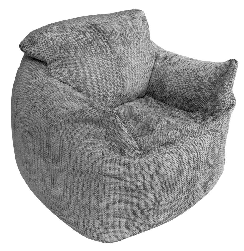 Sedací pytel VALLVIK, antracitový velur EDEN - antracitová, Design, textil (90/85/100cm)