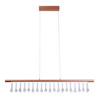 LED-Pendelleuchte Nobilis - Goldfarben, KONVENTIONELL, Glas/Kunststoff (100cm) - Näve