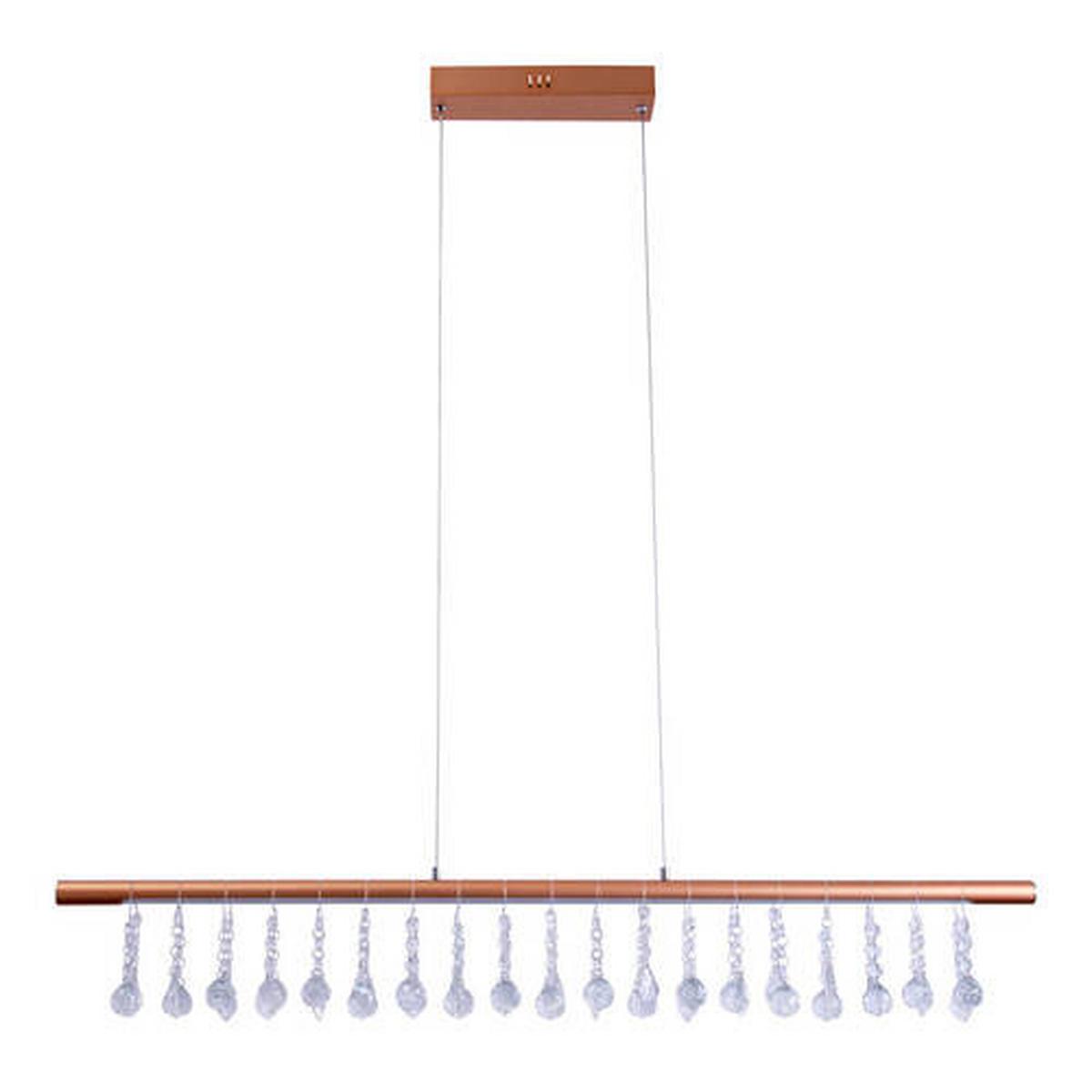 LED-Pendelleuchte Nobilis - Goldfarben, KONVENTIONELL, Glas/Kunststoff (100cm) - Näve