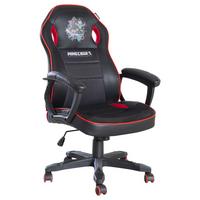 Gamingstuhl Minecraft - Rot/Schwarz, MODERN, Kunststoff/Textil (62/108,5/118/66,5cm) - Minecraft